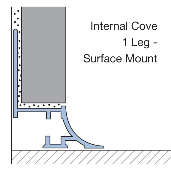 Internal Cove 1 Leg - Surface Mount